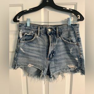 AGOLDE DENIM HIGH-WAISTED SHORTS